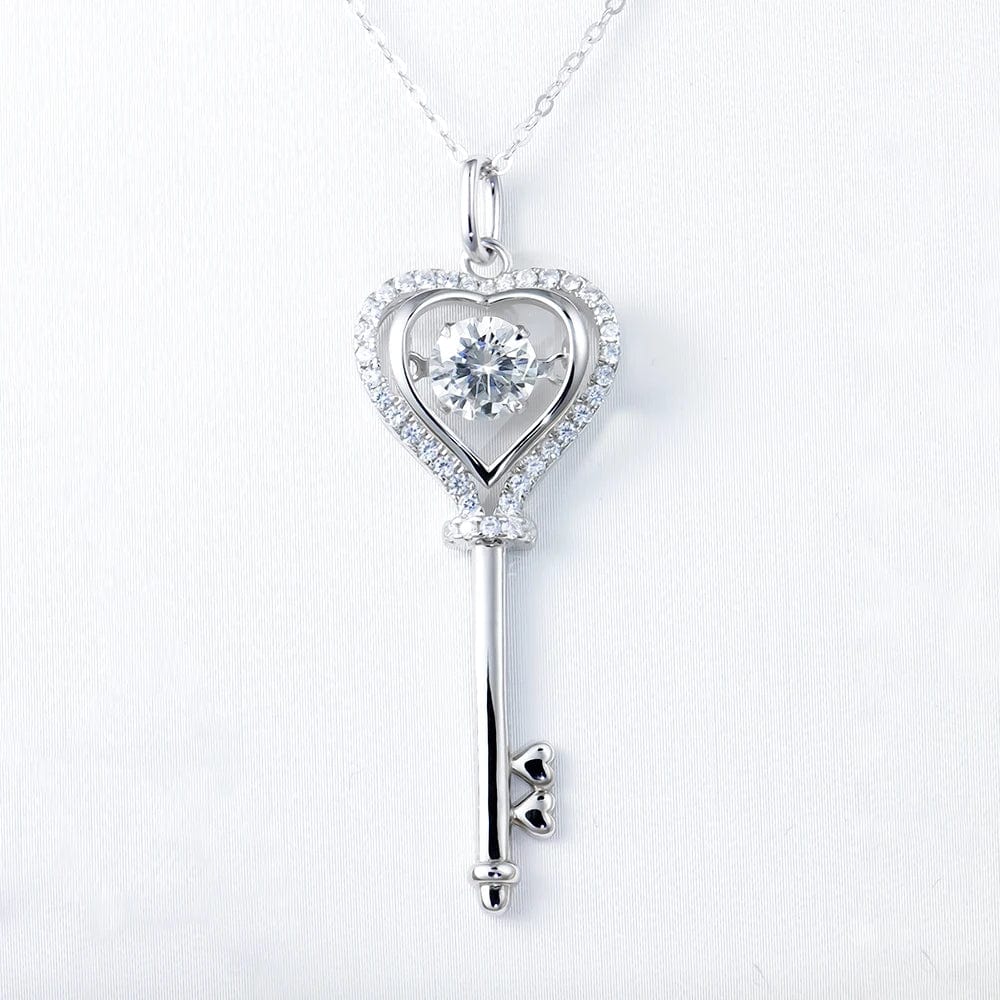Newest 925 Silver Fine Jewelry Pendants Charms 2 carat Moissanite Diamond Gemstone Jesus Cross Classical Chain Pendant Necklace