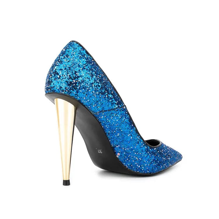 Newest Luxury Brand Ladies Stiletto Shoes Sexy High Heels Shoes Special Electroplating Imported Gretel Fashion Women Pumps