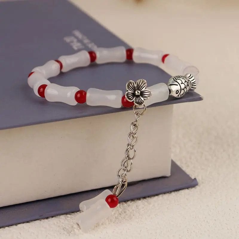 Newly Popular In 2024 Flower Bracelet Female Forest Student Colored Bracelet Minimalist and Niche Crystal Bracelets