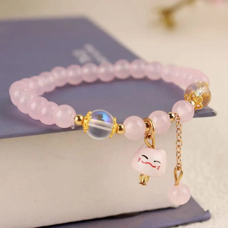 Newly Popular In 2024 Flower Bracelet Female Forest Student Colored Bracelet Minimalist and Niche Crystal Bracelets