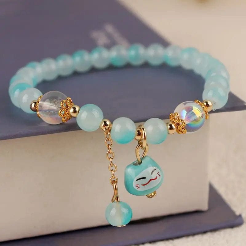 Newly Popular In 2024 Flower Bracelet Female Forest Student Colored Bracelet Minimalist and Niche Crystal Bracelets