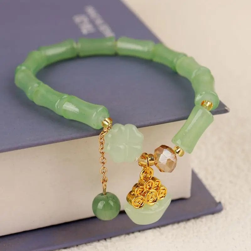 Newly Popular In 2024 Flower Bracelet Female Forest Student Colored Bracelet Minimalist and Niche Crystal Bracelets