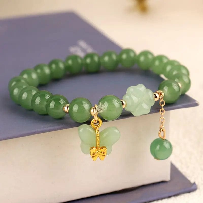 Newly Popular In 2024 Flower Bracelet Female Forest Student Colored Bracelet Minimalist and Niche Crystal Bracelets
