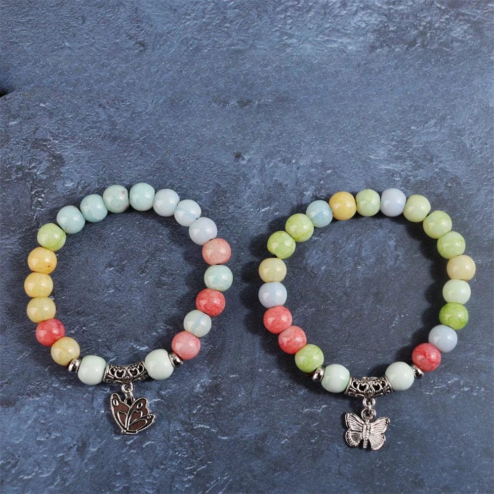 Newly Popular In 2024 Flower Bracelet Female Forest Student Colored Bracelet Minimalist and Niche Crystal Bracelets