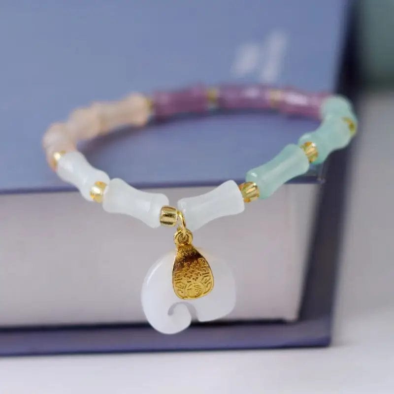 Newly Popular In 2024 Flower Bracelet Female Forest Student Colored Bracelet Minimalist and Niche Crystal Bracelets