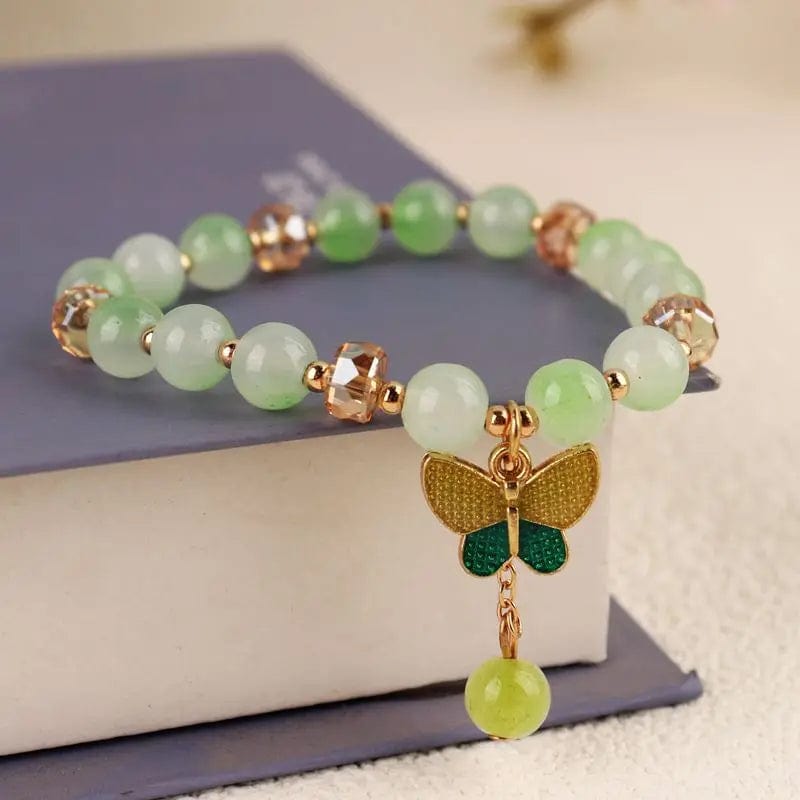 Newly Popular In 2024 Flower Bracelet Female Forest Student Colored Bracelet Minimalist and Niche Crystal Bracelets
