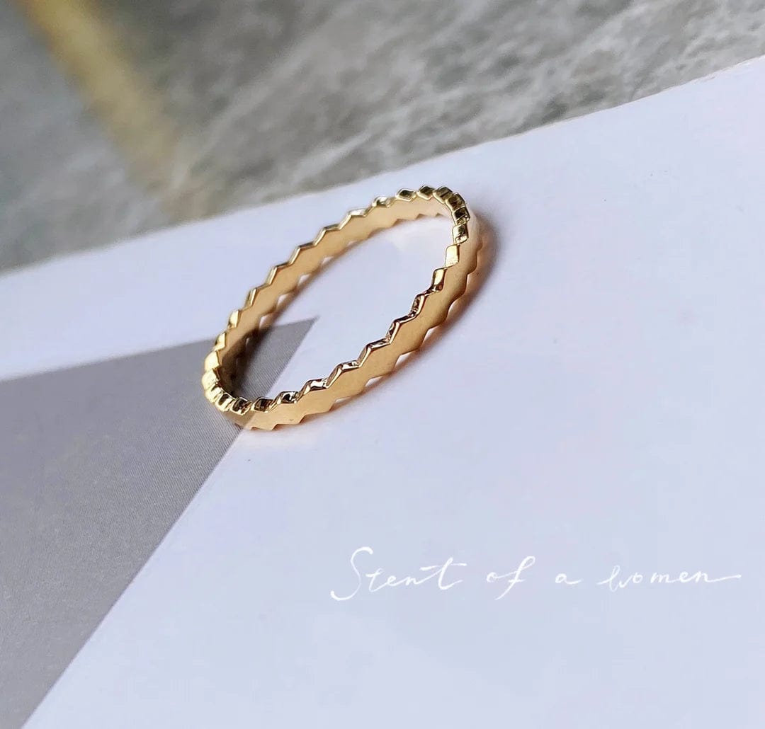 NINE'S AU750 Pure Gold Jewelry Finger Rings For Women And Men Simple Couple Ring Smooth Wave Wedding Band For Lovers