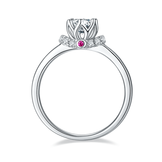 NINE'S Custom Woman jewelry Silver Rings Sterling Silver 925 Jewellery Colored Ruby Fashion Ring 925 Sterling Silver Rings