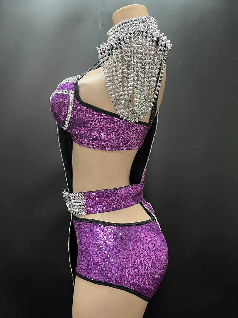 NOVANCE Y2582-C summer dresses women 2024 two piece set women clothing sexy club designer bikini set sparkly  for cocktail