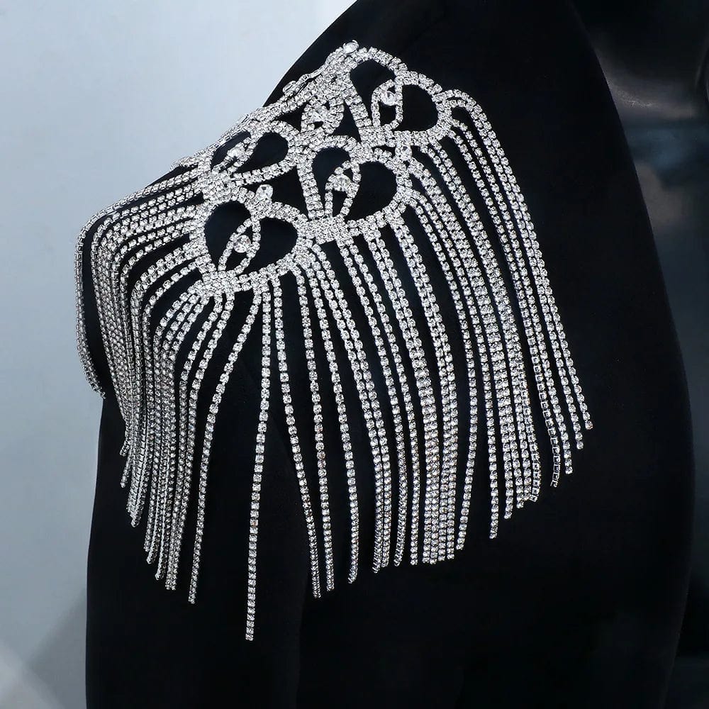 Novel Epaulets Jewelry Accessories Shoulder Board Wedding Bridal Clothes Accessories Strap Jewelry