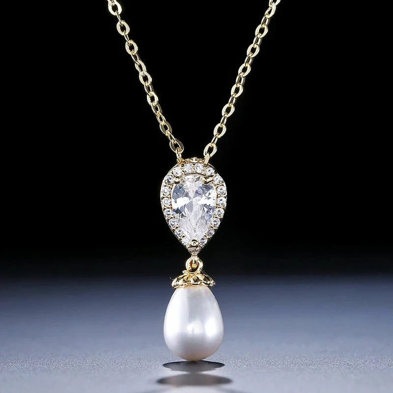 NP065 Gold RAKOL NP055 fashion arrival wedding women necklace engagement pearl necklace