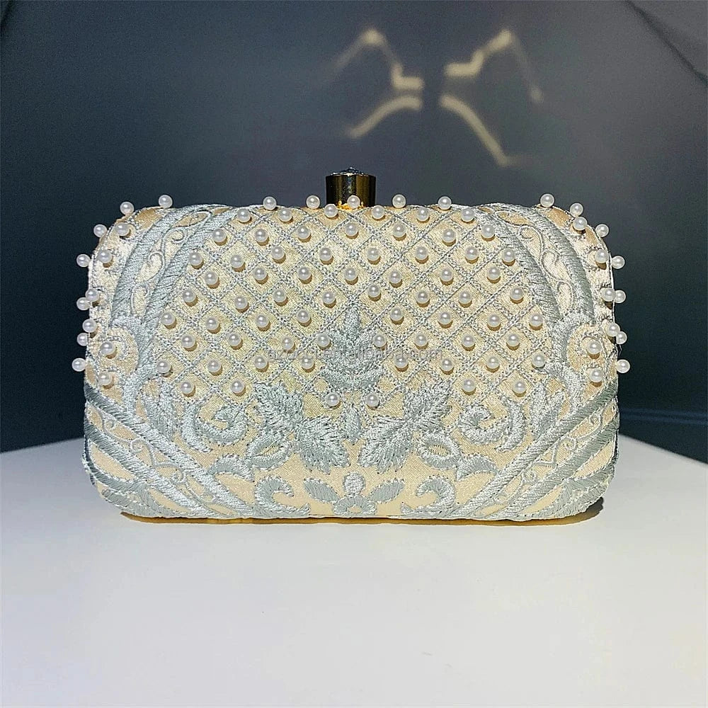 OC4402 Elegant Women Clutch Bag Cheap Price Embroidery Evening Clutch Bag Ladies Wedding Purse