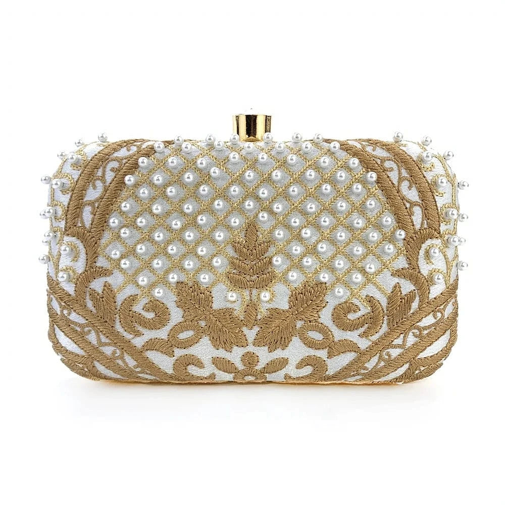 OC4402 Elegant Women Clutch Bag Cheap Price Embroidery Evening Clutch Bag Ladies Wedding Purse