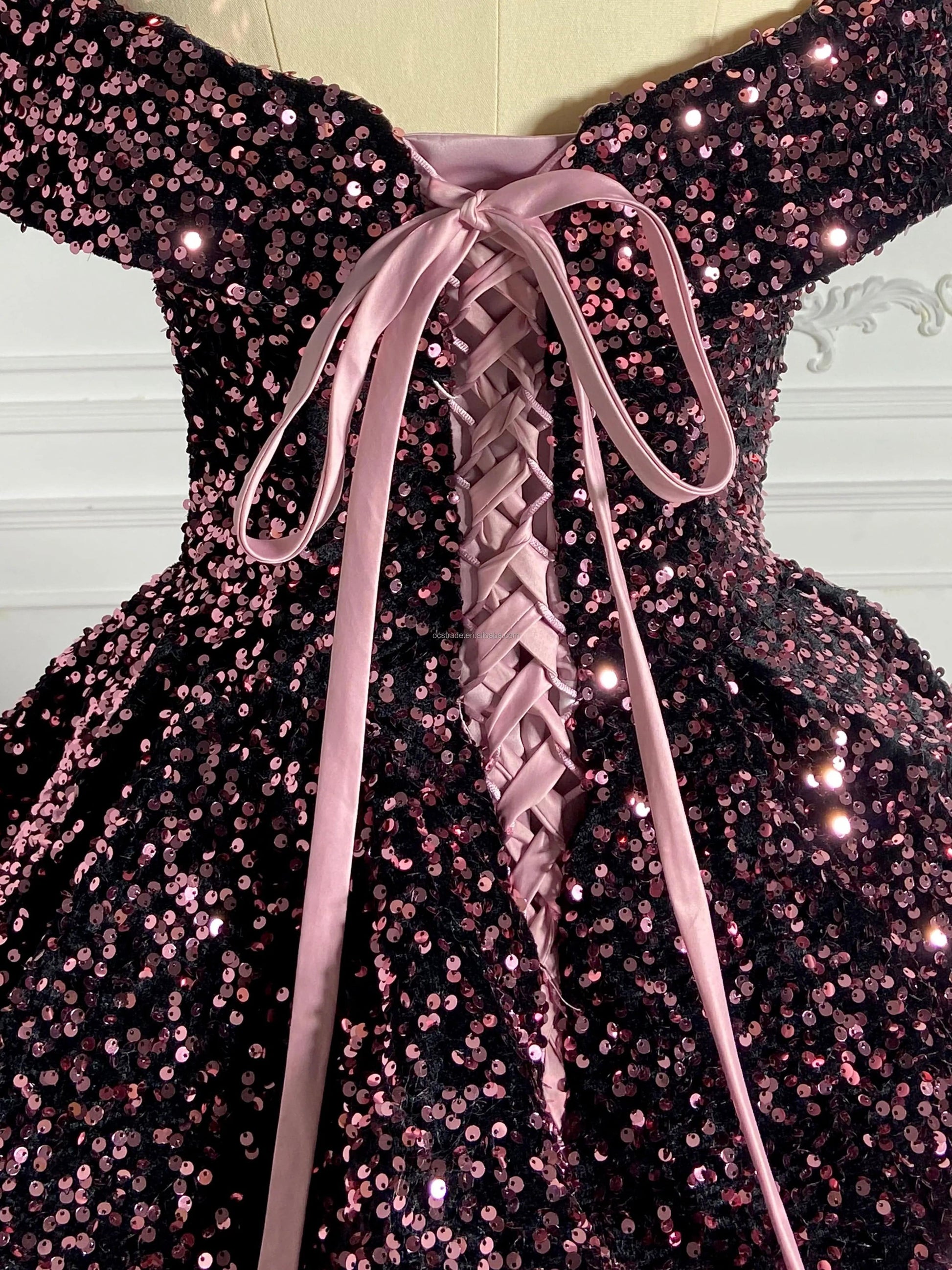 Ocstrade Custom Stage Performer Dresses Luxury Ball Gown Mermaid Wedding Party Dress 2023 Elegant Maxi Prom Evening Sequin Dress