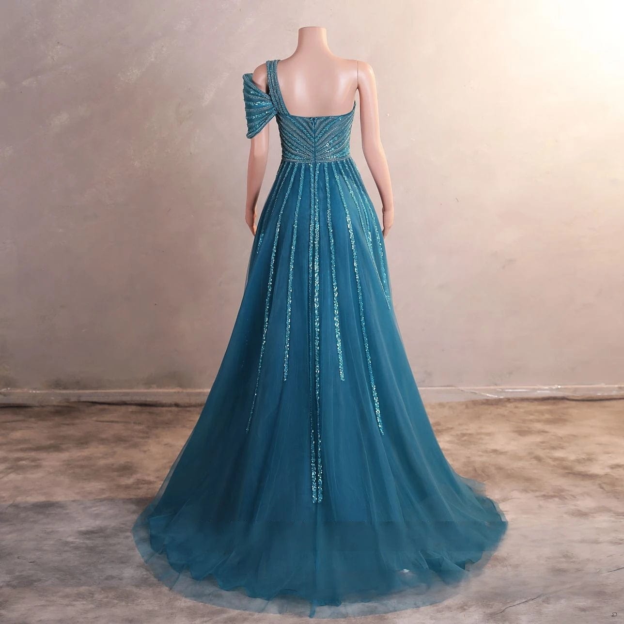 Ocstrade Formal High Split Host Dress 2024 Rhinestone Sequin Glamorous Party Dresses Luxury Beading Wedding Dress Shiny Sequin