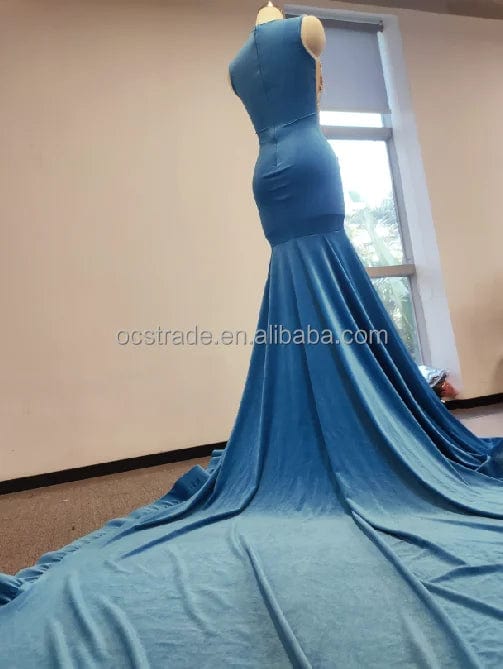 Ocstrade Vestidos Elegante Women'S Custom Maxi Prom Party Night Long Dresses Diamond Evening Prom Dresses 2023 Sexy Sweep Train