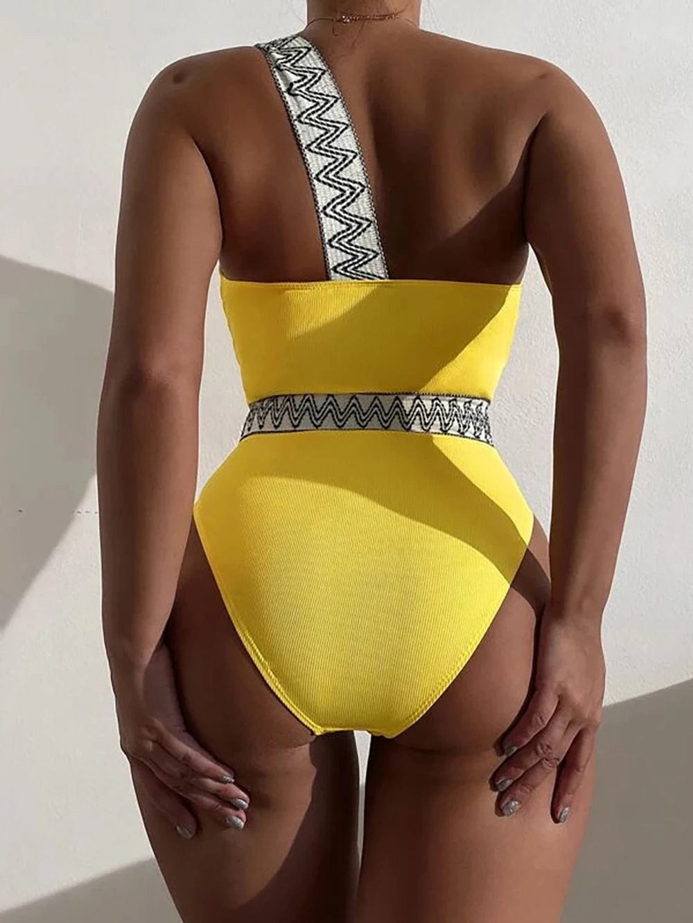 OEM Service Custom Sexy Zebra Print Monokini Simple One Piece Swimsuit High Quality Swimwear 2024 Bathing Suits Beachwear Bather