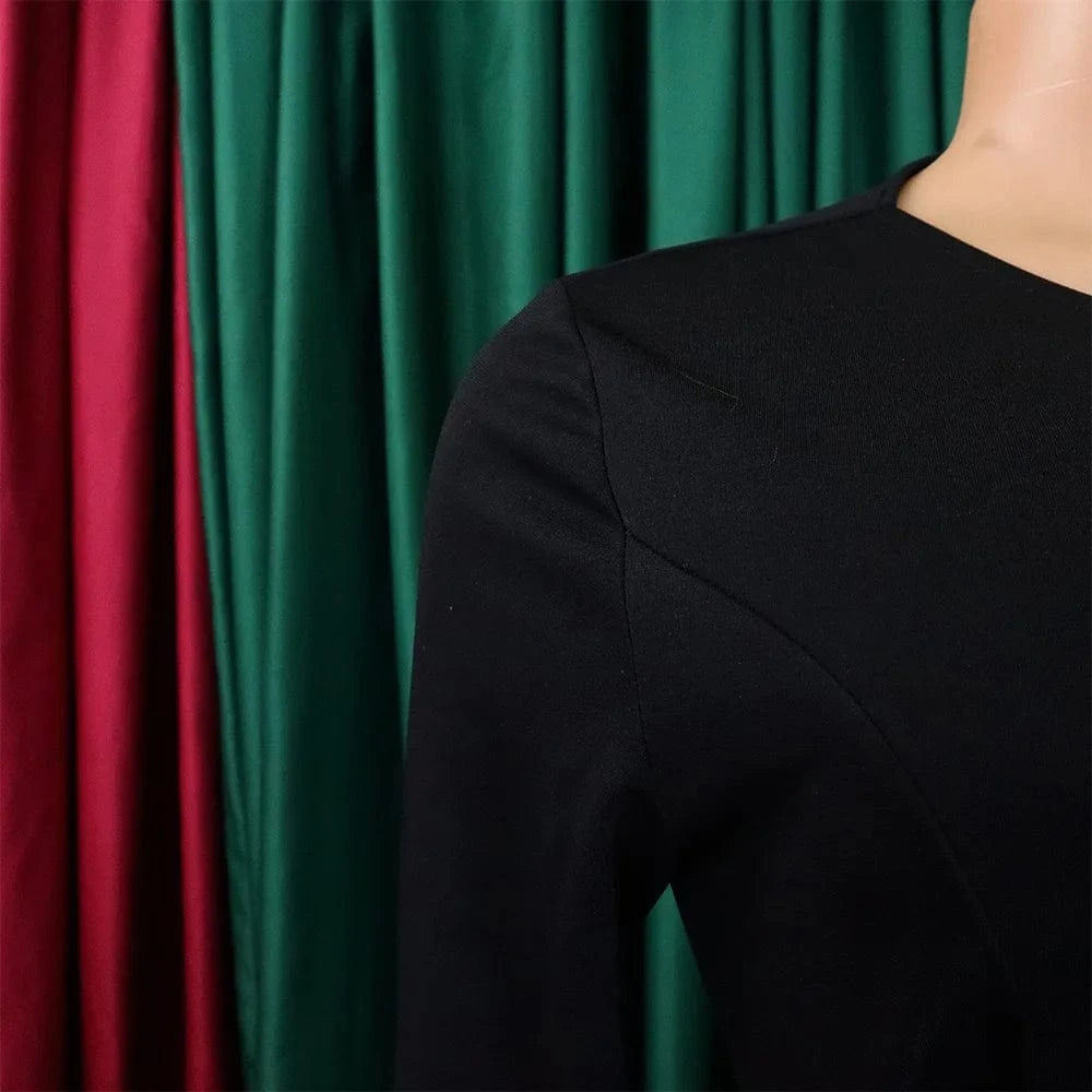 Office Dresses for Woman 2024 New Skew Collar Full Sleeve Sashes Sheath Package Hips Mid Calf Professional Business Work Dress