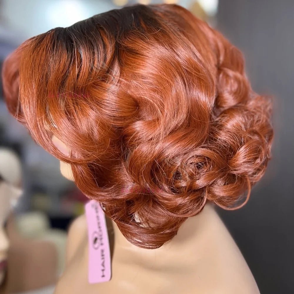Ombre Ginger Curly Wig - SN Wigs & More
