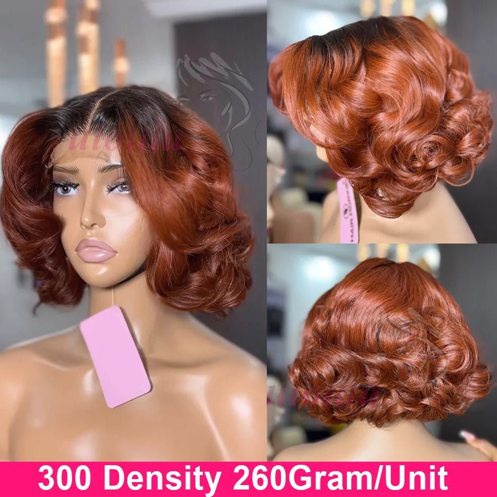 Ombre Ginger Curly Wig - SN Wigs & More