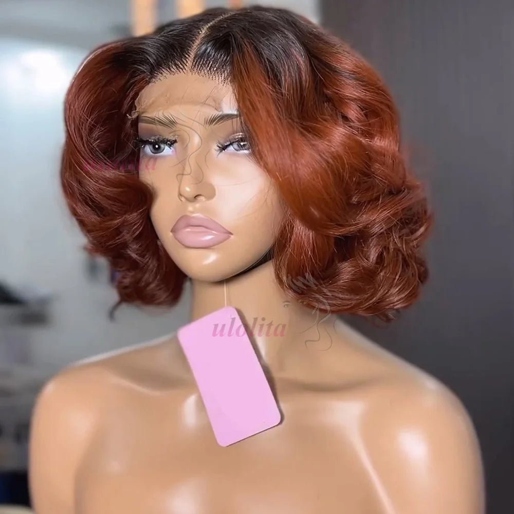 Ombre Ginger Curly Wig - SN Wigs & More