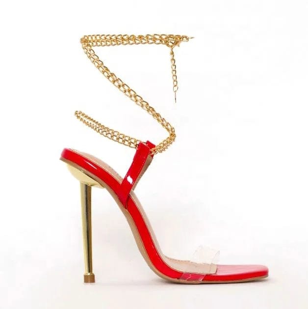 on sale designer shoes TIONA BLACK FAUX SNAKE PRINT SPIRAL CLEAR COURT SHOES high heel women sandals