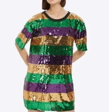 once size / Dress1 mardi gras sequin jacket apparel 2024 sequin dress