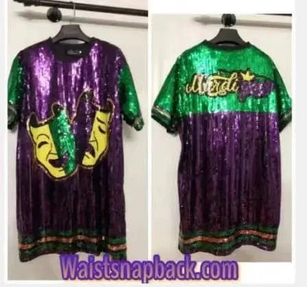 once size / Dress4 mardi gras sequin jacket apparel 2024 sequin dress