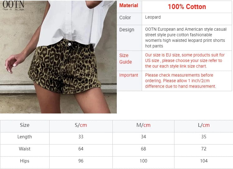 OOTN 2024 Summer CasuaI High Streetwear Chic Leopard Print Pocket Short Pants Women Fashion High Waist Wide Leg Crop Trouser