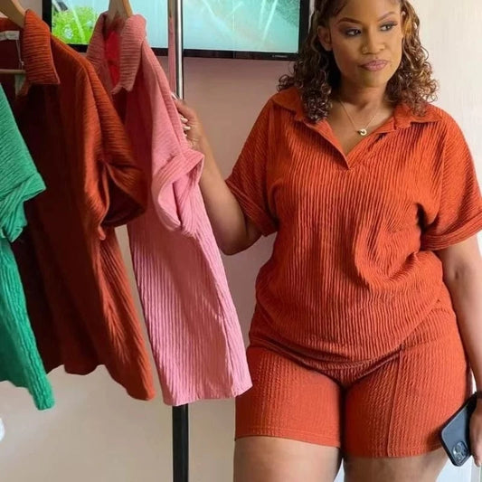 Orange Red / XXL Short Set Women Two Piece Sets Matching Sets Short Sleeve Print Letter Tops Long Pants High Waist Y2k Streetwear Casual Loose