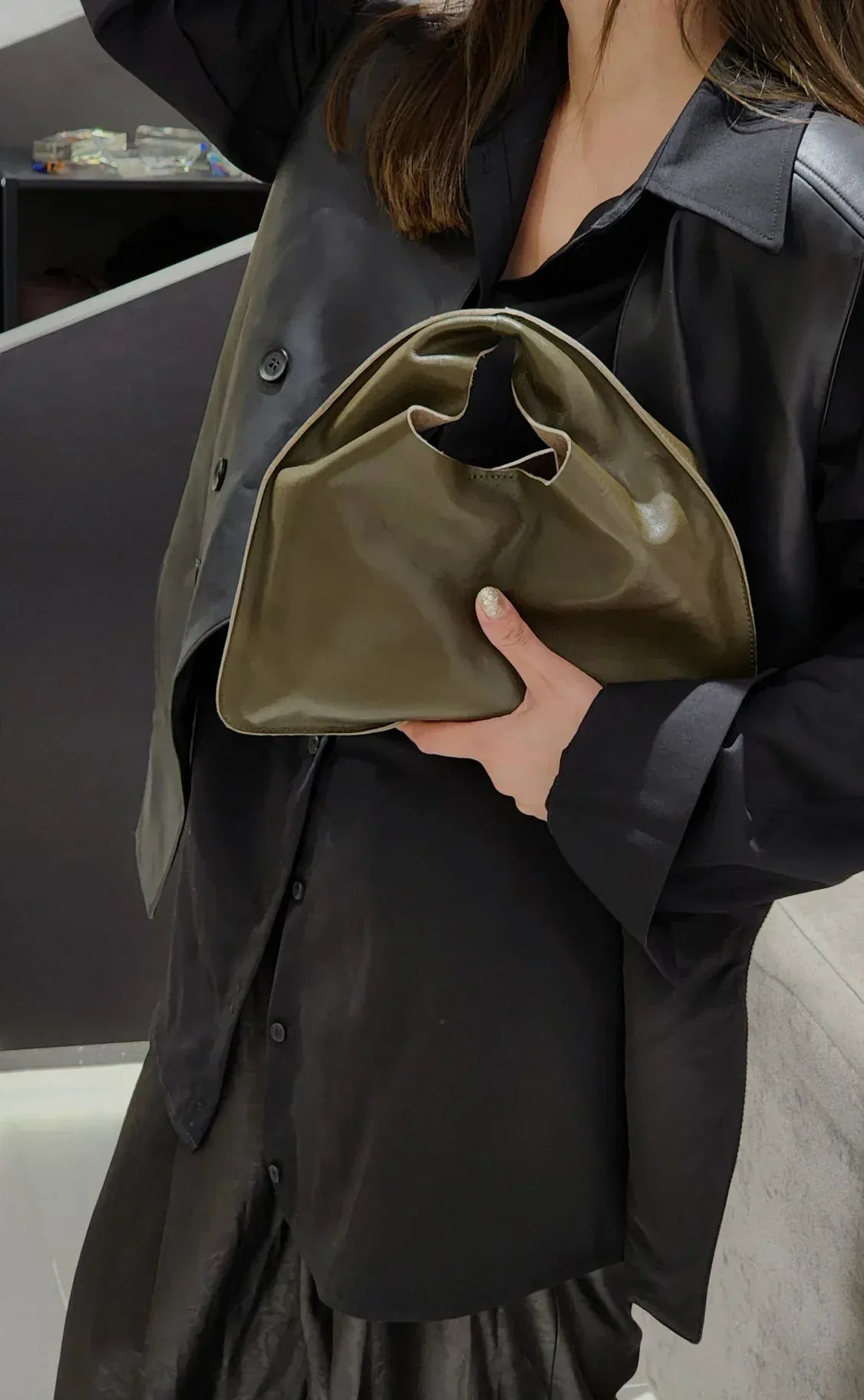 Original Brand Leather Handle Dumplings Cloud Bag Underarm Shoulder Crossbody Bags for Women Hot Selling - SN Wigs & More