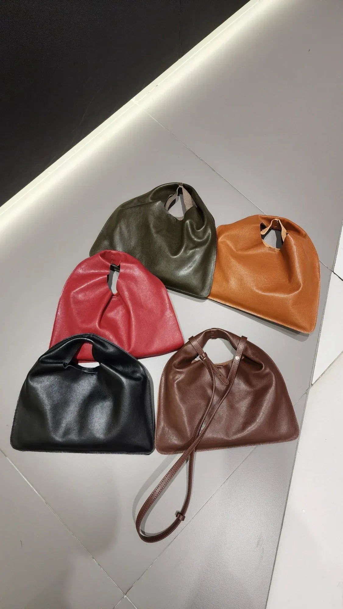 Original Brand Leather Handle Dumplings Cloud Bag Underarm Shoulder Crossbody Bags for Women Hot Selling - SN Wigs & More