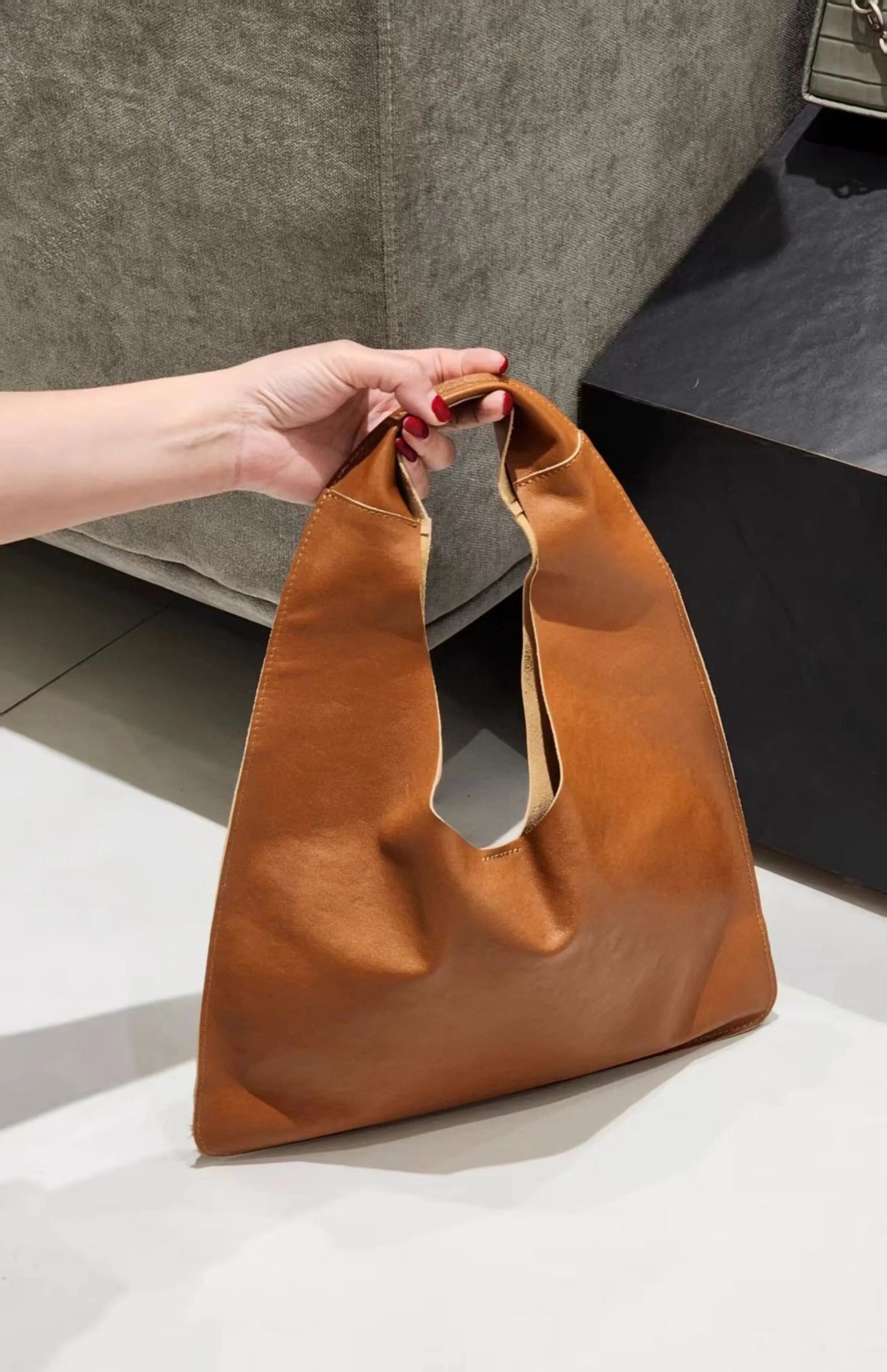 Original Brand Leather Handle Dumplings Cloud Bag Underarm Shoulder Crossbody Bags for Women Hot Selling - SN Wigs & More