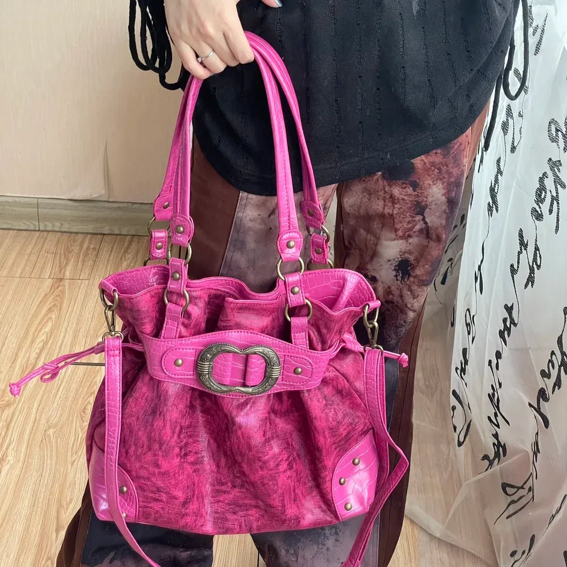 Original Brand Made Old Underarm Bag Large Capacity Tote Crossbody Bags for Women Bolsos Mujer - SN Wigs & More