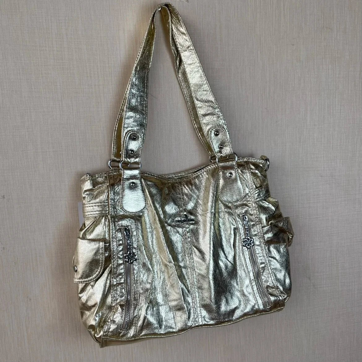 Original Brand Retro Spice Special Metal Large Capacity Shoulder Handbag Crossbody Motorcycle Tote Bags for Women - SN Wigs & More