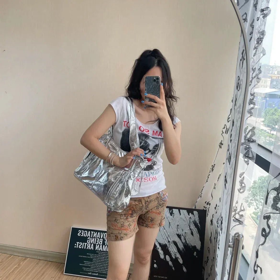 Original Brand Retro Spice Special Metal Large Capacity Shoulder Handbag Crossbody Motorcycle Tote Bags for Women - SN Wigs & More