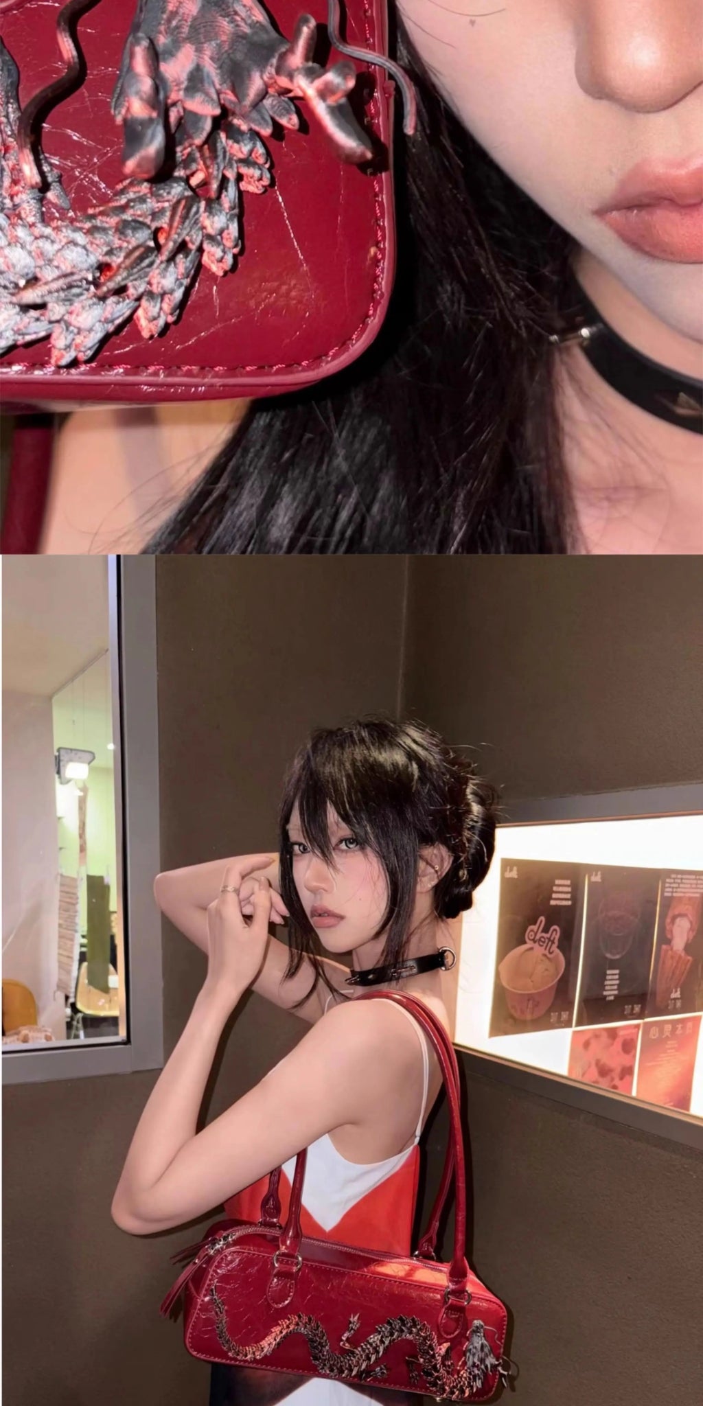 Original Custom Bowling Bag Stereo Dragon Bag Underarm Shoulder Tote Handbag for Women Hot Selling - SN Wigs & More