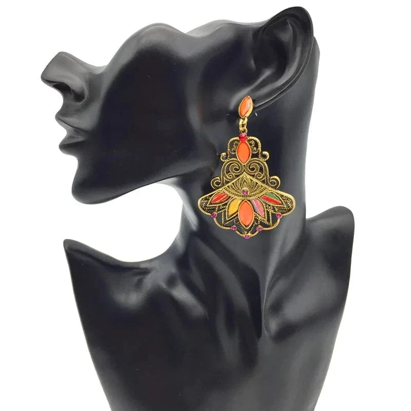 other / Necklace + Earrings Millet bead weaving rope earrings Necklace jewelry set Bohemian necklace