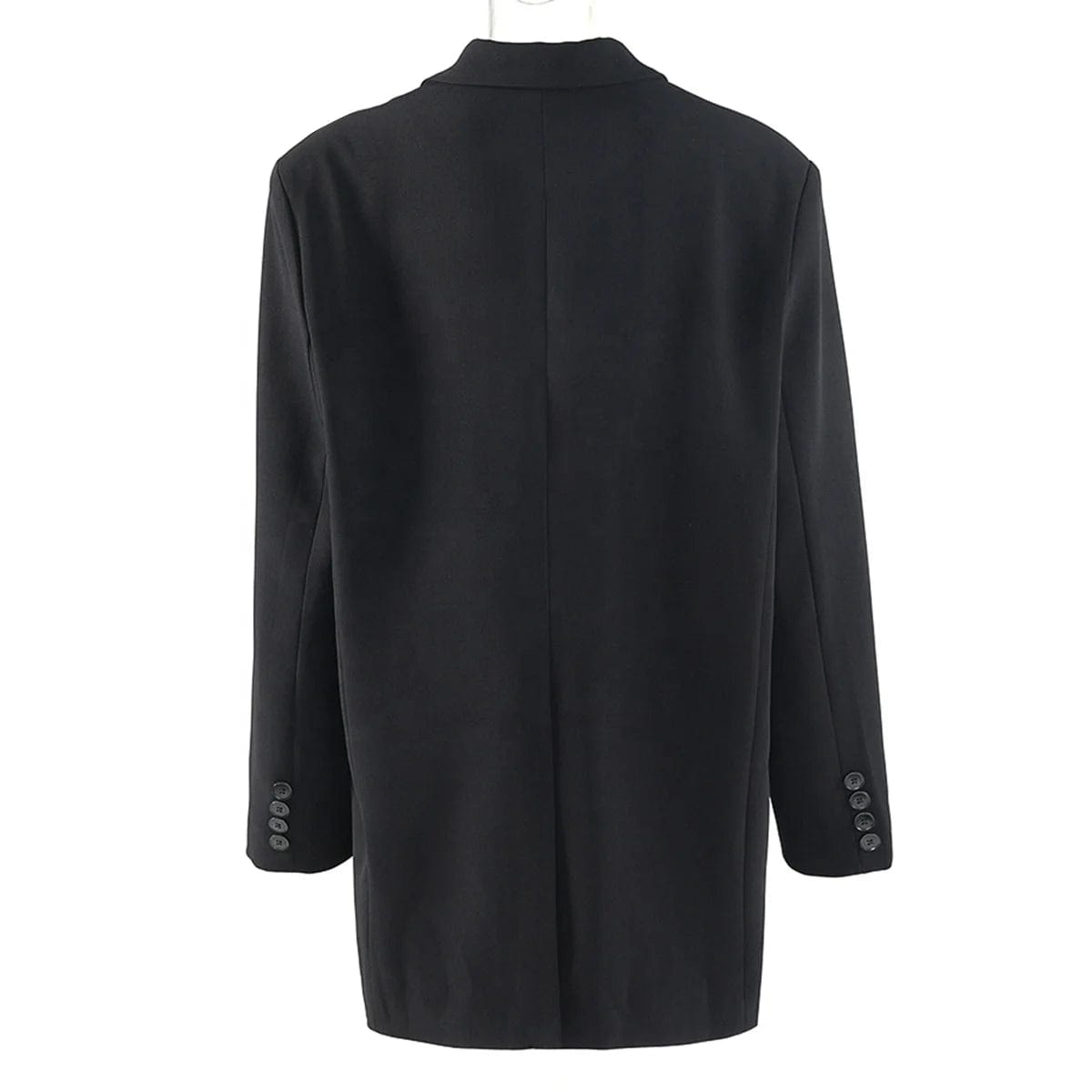 OUDINA 2024 Fashionable Multi-button Combination Black Loose Oversized Suit Jacket Blazer For Women