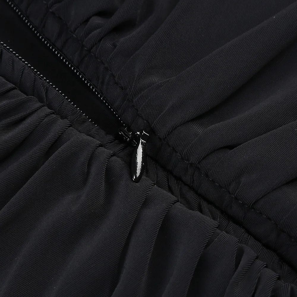 OUDINA 2024 Ladies Clothing Deep V Long Sleeve High Waist Backless Fishtail Formal Dress Evening Women Dresses Elegant