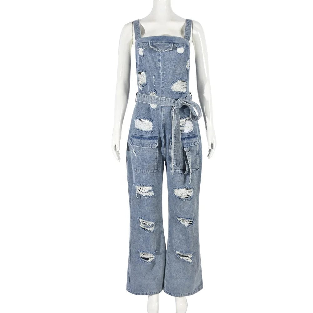 OUDINA Hot Selling Fashion Short Playsuits Solid Color Cargo Jumpsuit Button Elastic Waist Women Jumpsuit