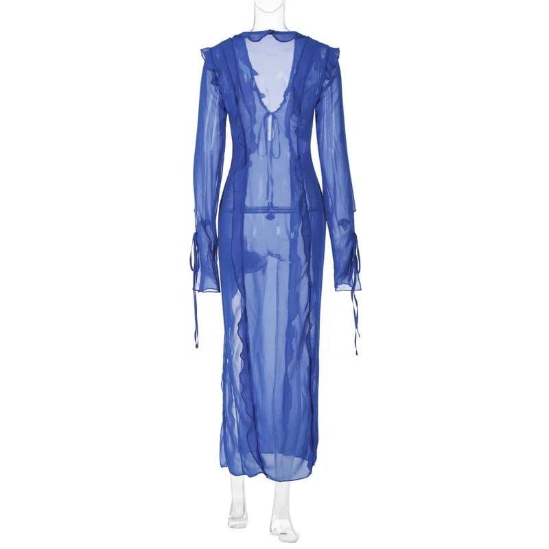 OUDINA Wholesale Summer Stretch Casual Elegant Hollow Pattern Short Dress For Women