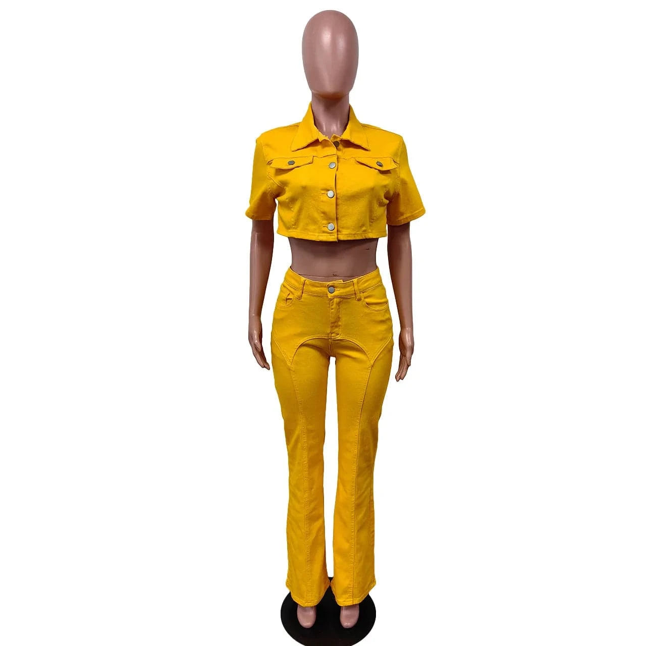 outfit 2 XL / Yellow Ladies Suer Pants Suit Women Outfits 2 Piece Set Women