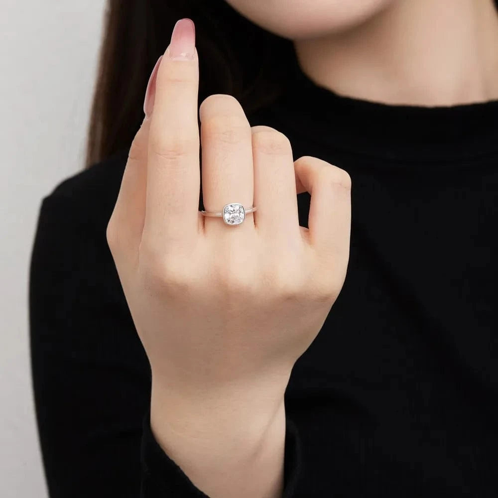 Oval Cut Diamond Cz Cubic Zirconia Rings For Women S925 Sterling Silver Jewelry 18K Gold Plated Wedding Ring Anniversary Gift