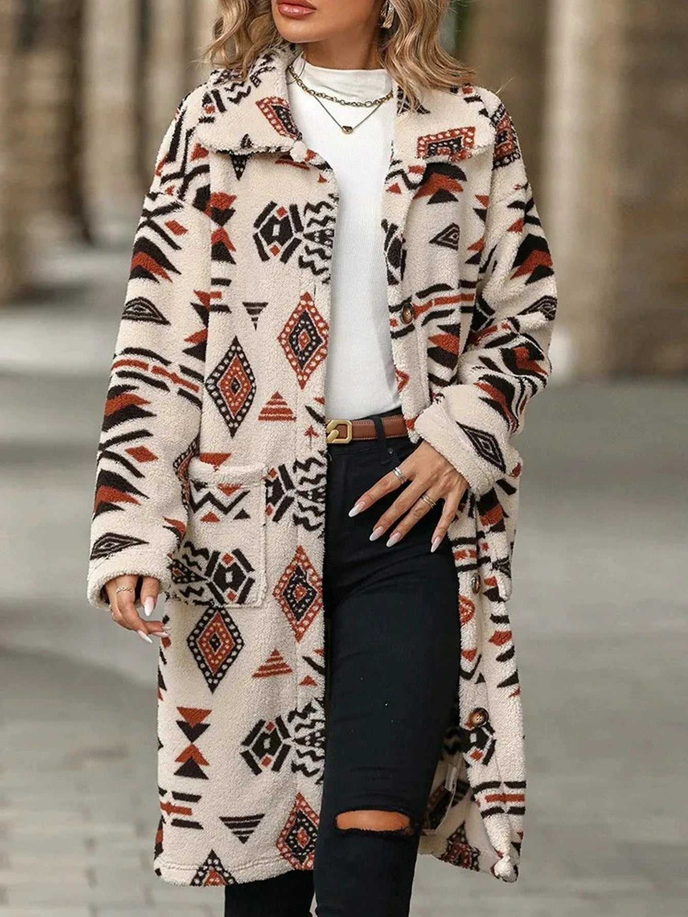 Overcoat + Single - Breasted Design + European American Style - SN Wigs & More