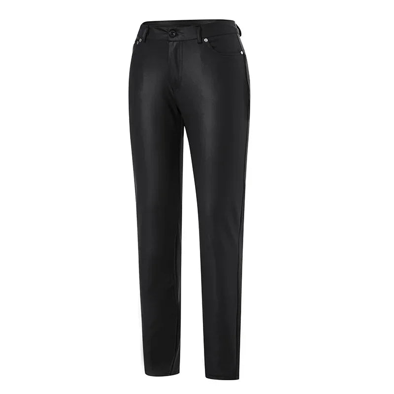 Pants PU Leather High Waist Bodycon Pencil Style Casual Chic Everyday Wear Comfort - SN Wigs & More