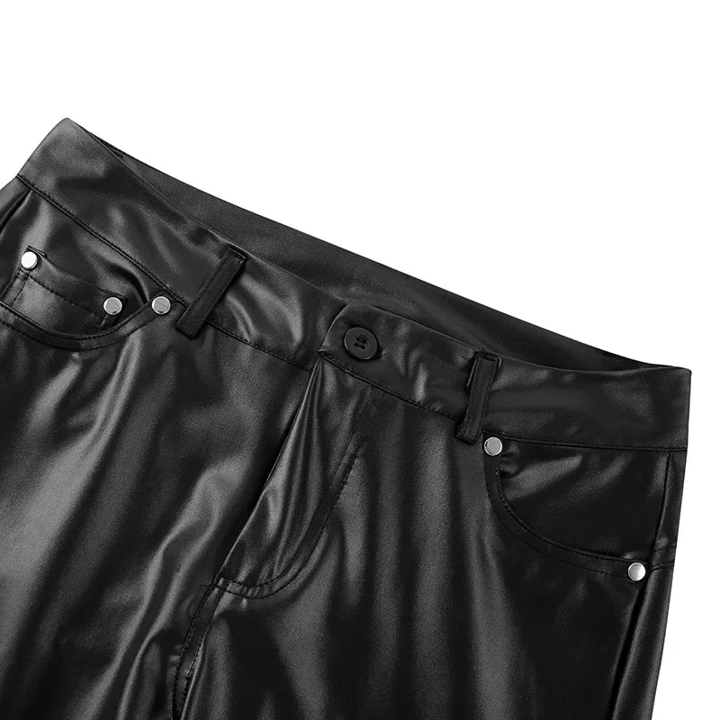 Pants PU Leather High Waist Bodycon Pencil Style Casual Chic Everyday Wear Comfort - SN Wigs & More
