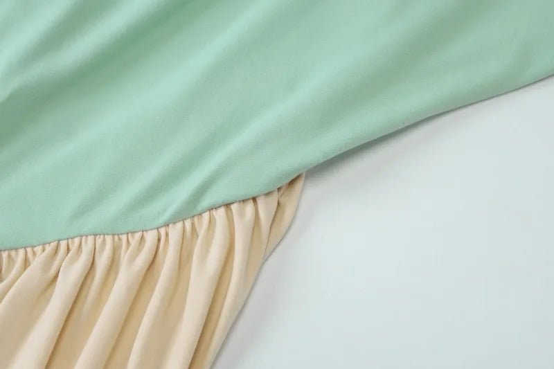 Patchwork Halter Maxi Dress Backless For Dinner And Evening Events Elegant Style - SN Wigs & More