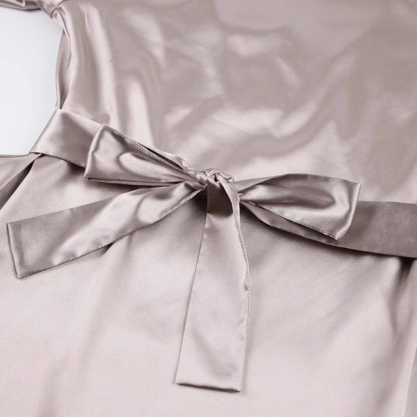 Patchwork Trouser Suits Long Sleeves Satin Pajamas For Women Pajamas Set With Pants V Neck Split Sleepwear Home Suit 2024