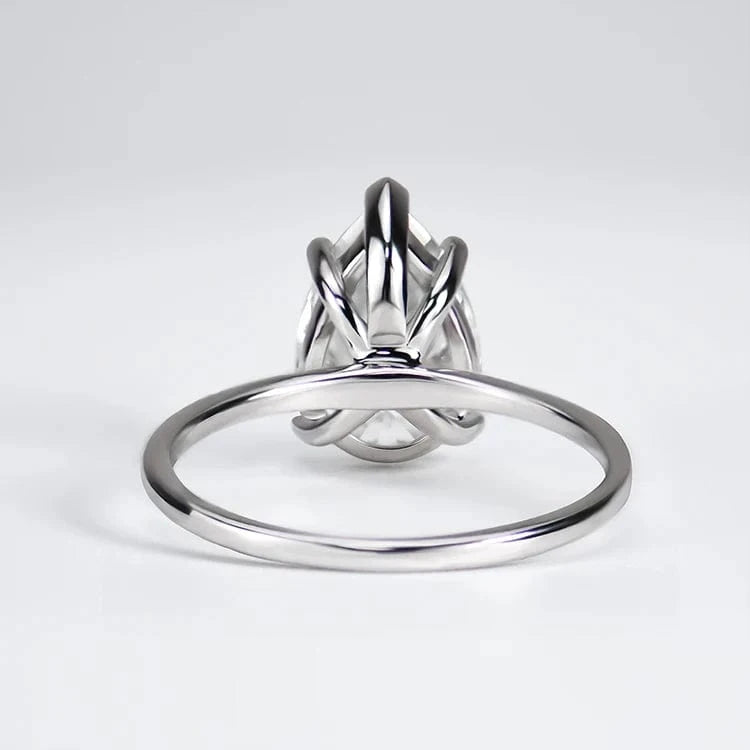 Pear shape moissanite gemstone with GRA  high quality lady's ring pear cut S925 women jewelry